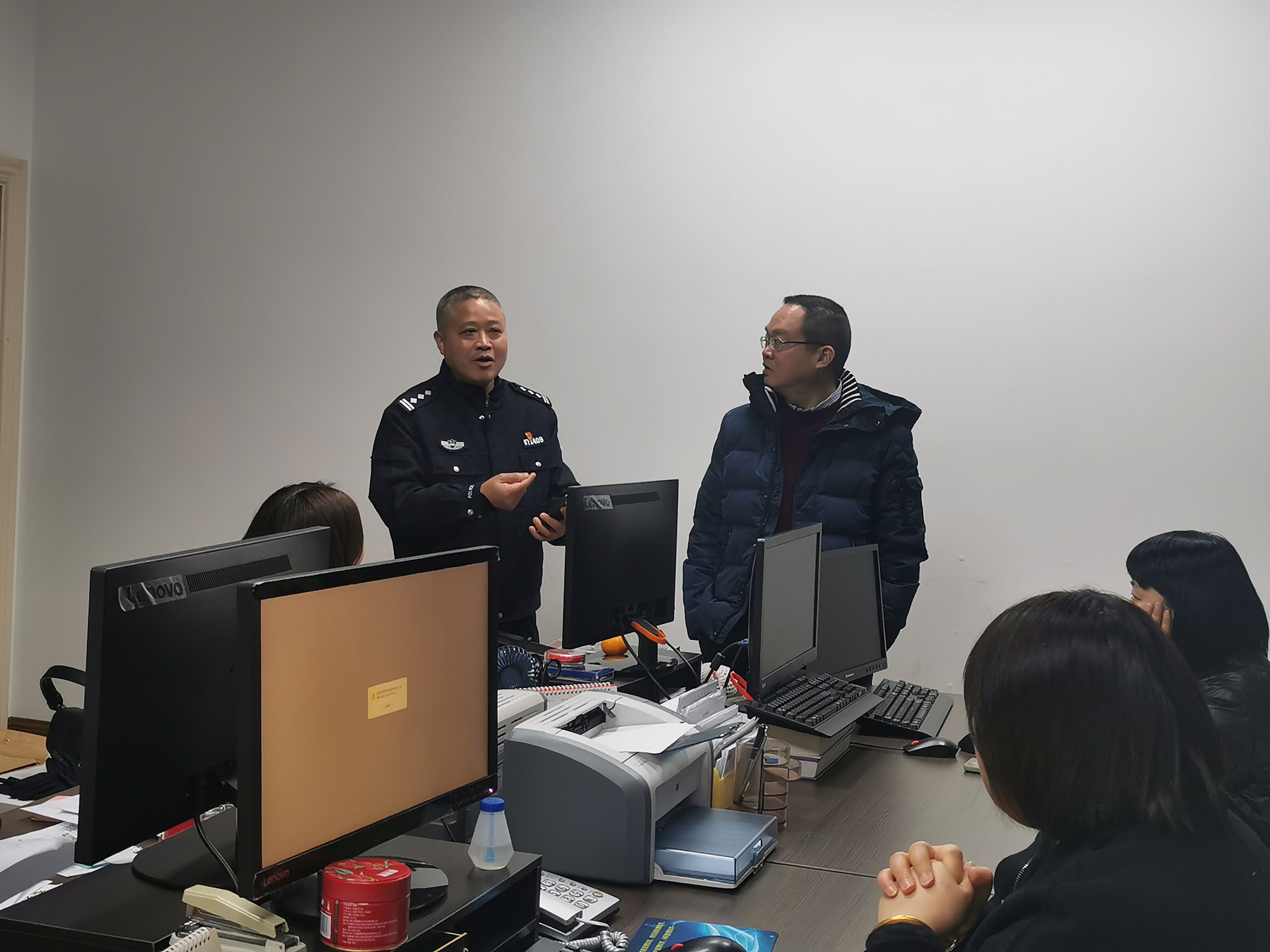 临海古城派出所到mansion88明升集团进行反诈宣传